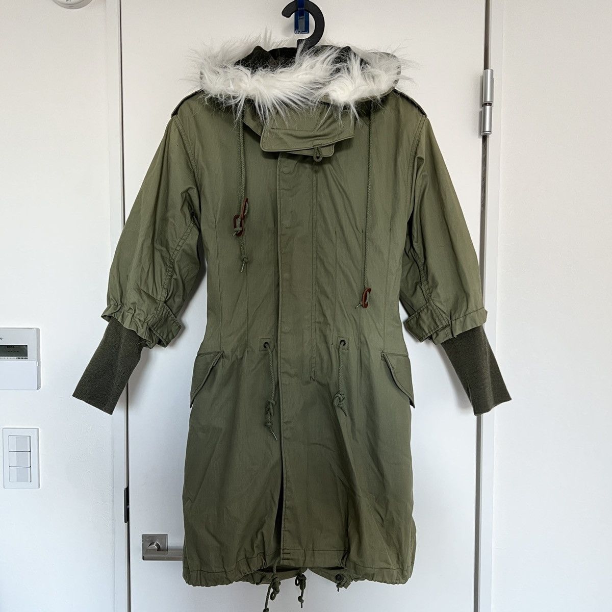 Junya Watanabe Junya Watanabe AD2010 Layered Fur Hooded Mods Coat