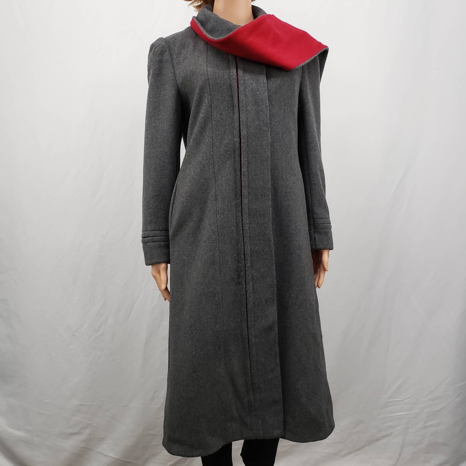 Vintage VTG Loring Hockanum Fabric Forstmann Made in USA Wool Coat ...