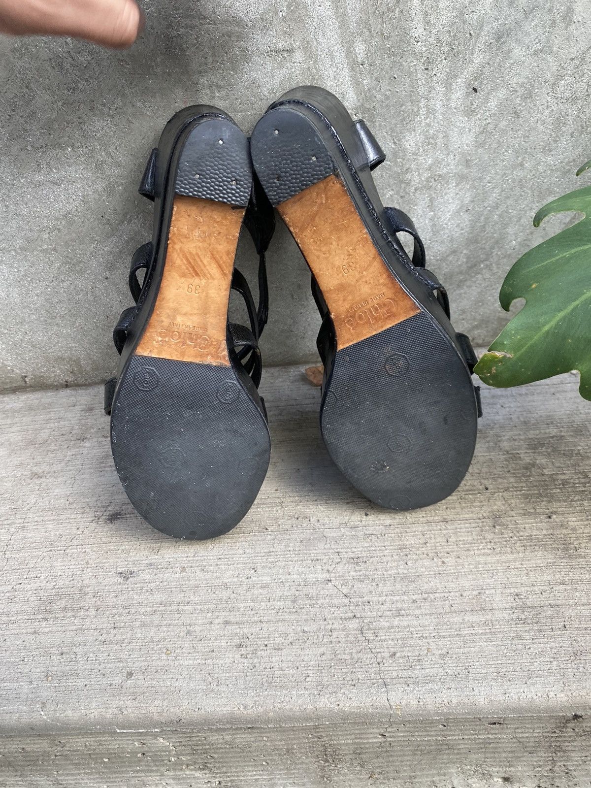 Chloe Vintage Chloe platform wedges woven leather sz 39 Size US 9 / IT 39 - 4 Thumbnail