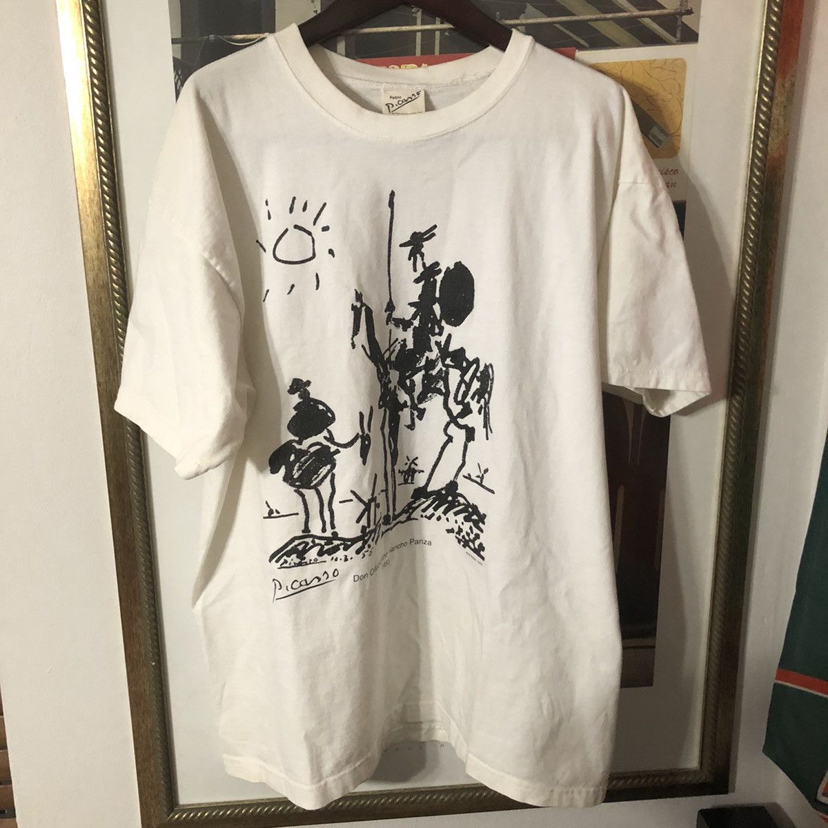 Vintage Vintage 90s 1995 Pablo Picasso Don Quixote Art T Shirt Grailed