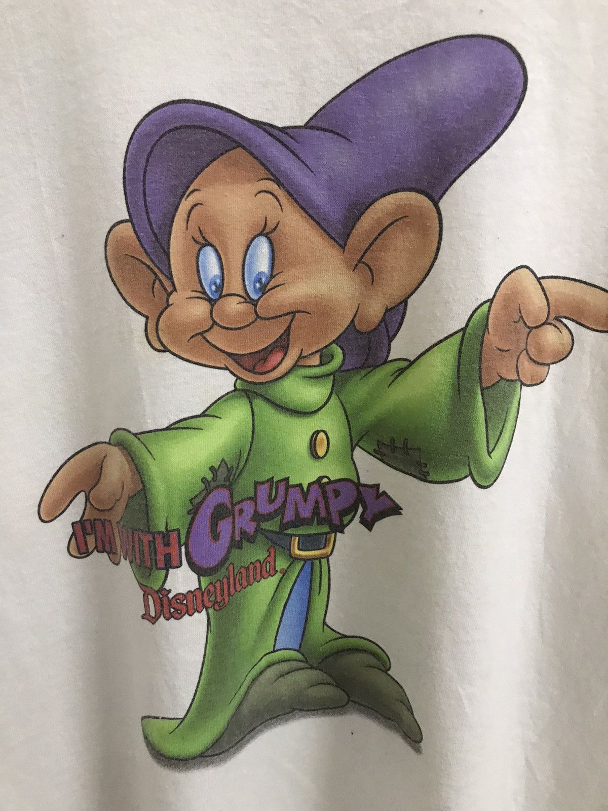 Anvil × Disney Vintage Grumpy T Shirt Disneyland X Anvil Size US L / EU 52-54 / 3 - 3 Thumbnail