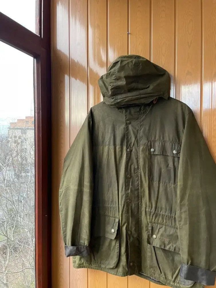 Vintage Barbour Dept (B) Military Wax Jacket Y2K