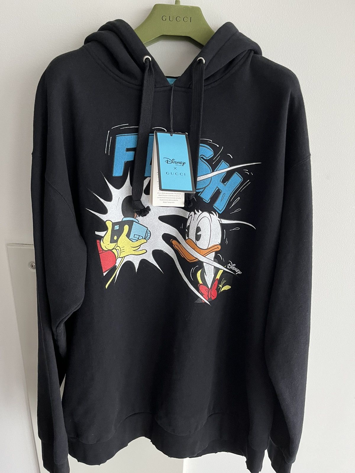 Disney × Gucci Brand New Limited Edition Disney x Gucci Distressed Hoodie Size US XL / EU 56 / 4 - 5 Thumbnail
