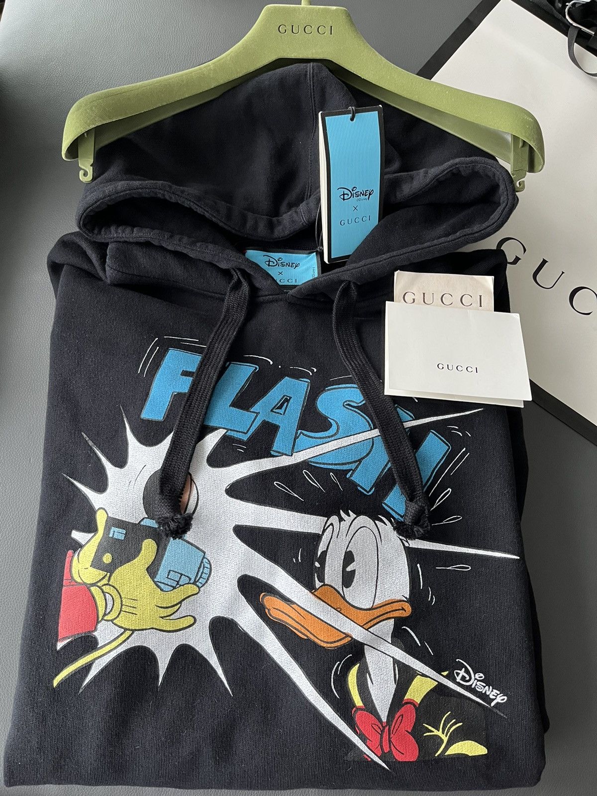 Disney × Gucci Brand New Limited Edition Disney x Gucci Distressed Hoodie Size US XL / EU 56 / 4 - 2 Thumbnail