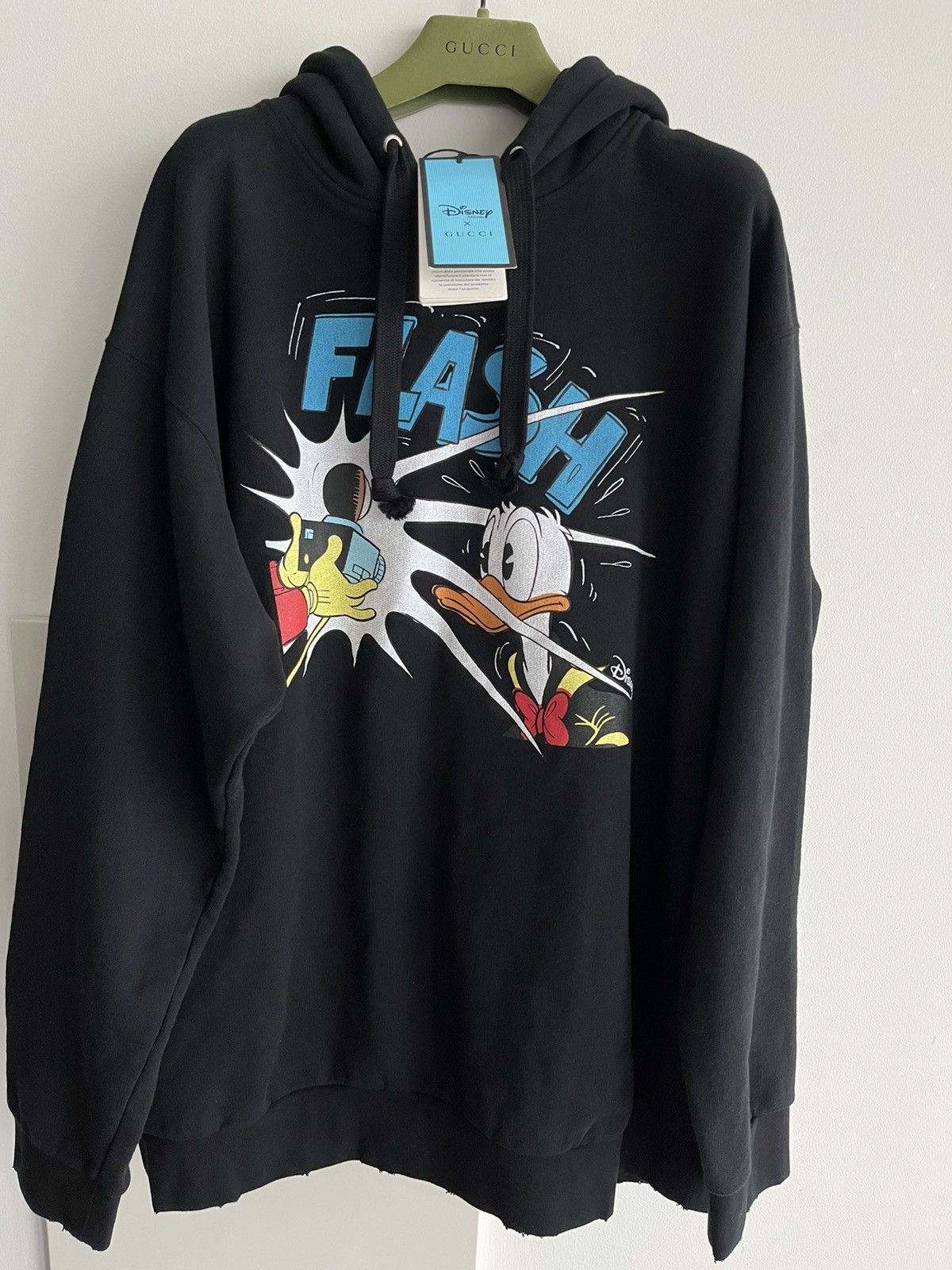 Disney × Gucci Brand New Limited Edition Disney x Gucci Distressed Hoodie Size US XL / EU 56 / 4 - 1 Thumbnail