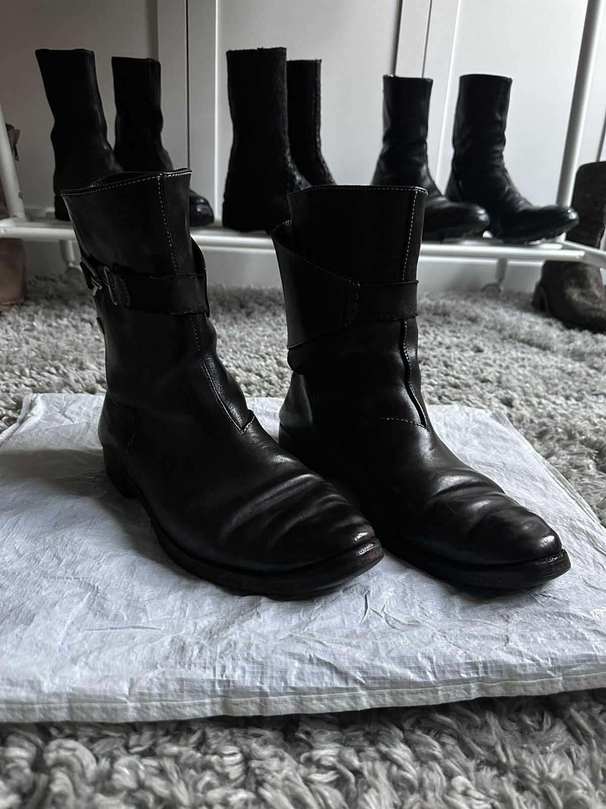 Carol Christian Poell Carol Christian Poell tornado wrap buckle boots ...