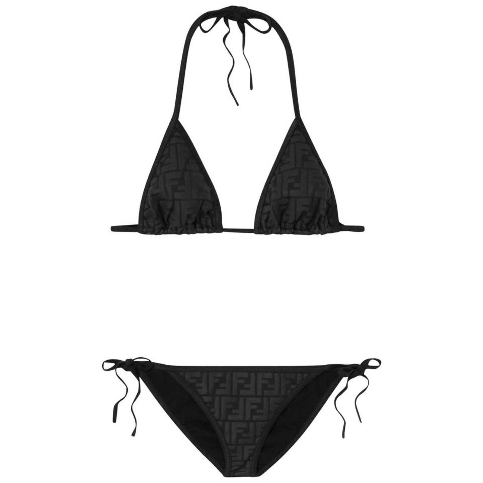 FF logo embossed bikini set