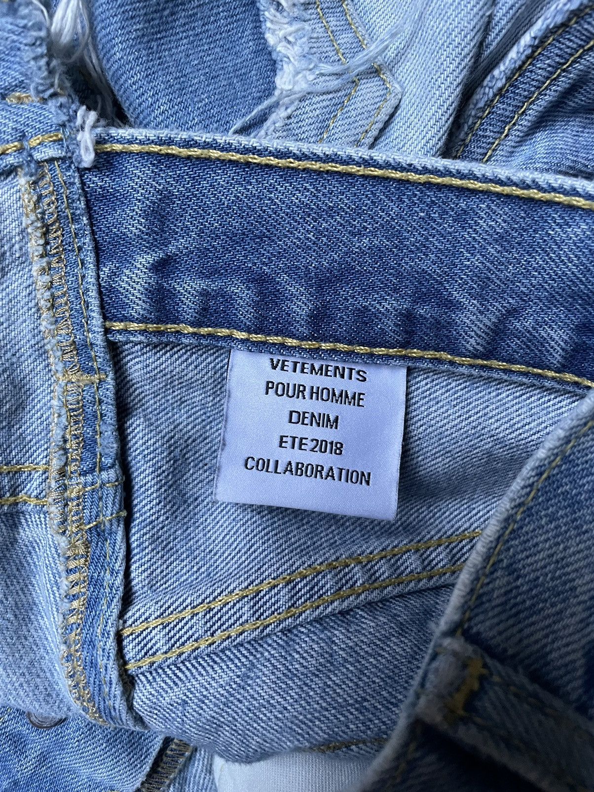 Vetements SS18 knee-cut jeans Size US 30 / EU 46 - 3 Thumbnail