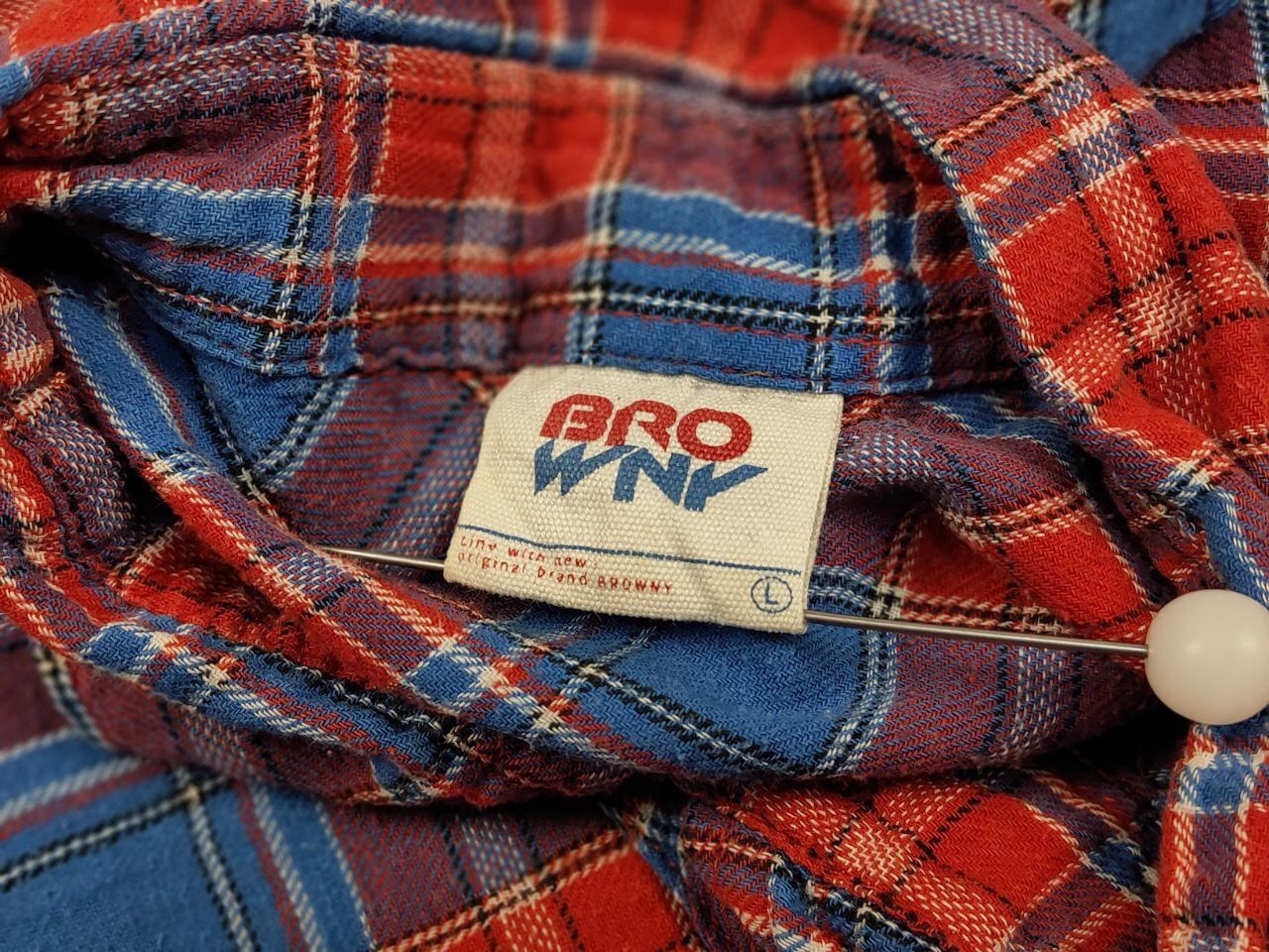 Flannel Vintage 90's Japanese Brand Browny Plaid Flannel Shirt Size US L / EU 52-54 / 3 - 18 Thumbnail