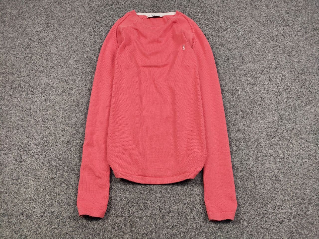 Yves Saint Laurent Vintage Yves Saint Laurent YSL logo light Coral Knit Sweater Size US XL / EU 56 / 4 - 2 Thumbnail