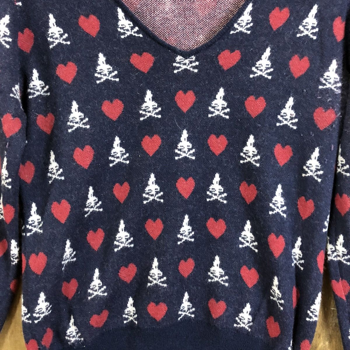 Hysteric Glamour Hysteric Glamour Skull Dark Blue Knitwear #124 Size US XS / EU 42 / 0 - 4 Thumbnail
