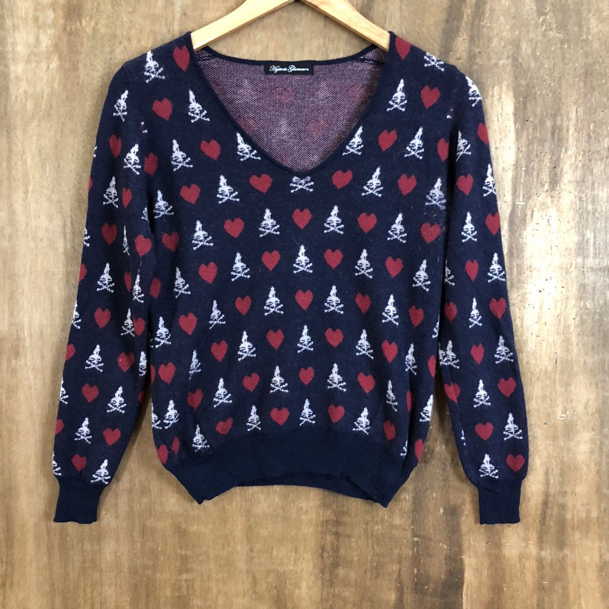 Hysteric Glamour Hysteric Glamour Skull Dark Blue Knitwear #124 Size US XS / EU 42 / 0 - 3 Thumbnail