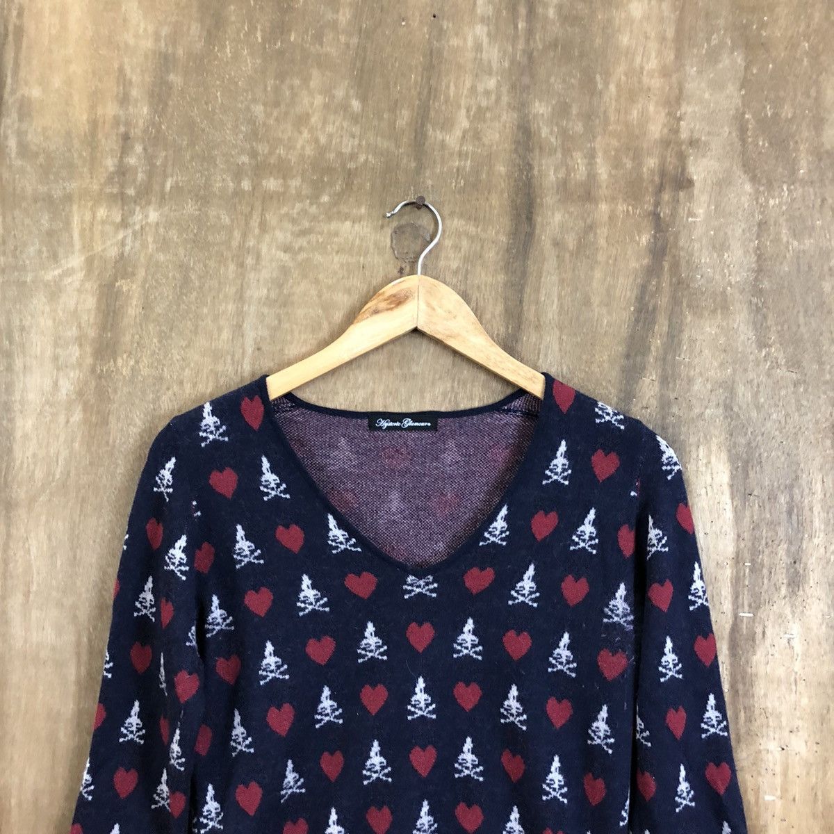 Hysteric Glamour Hysteric Glamour Skull Dark Blue Knitwear #124 Size US XS / EU 42 / 0 - 2 Thumbnail