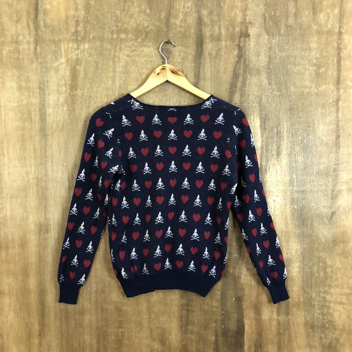 Hysteric Glamour Hysteric Glamour Skull Dark Blue Knitwear #124 Size US XS / EU 42 / 0 - 8 Thumbnail
