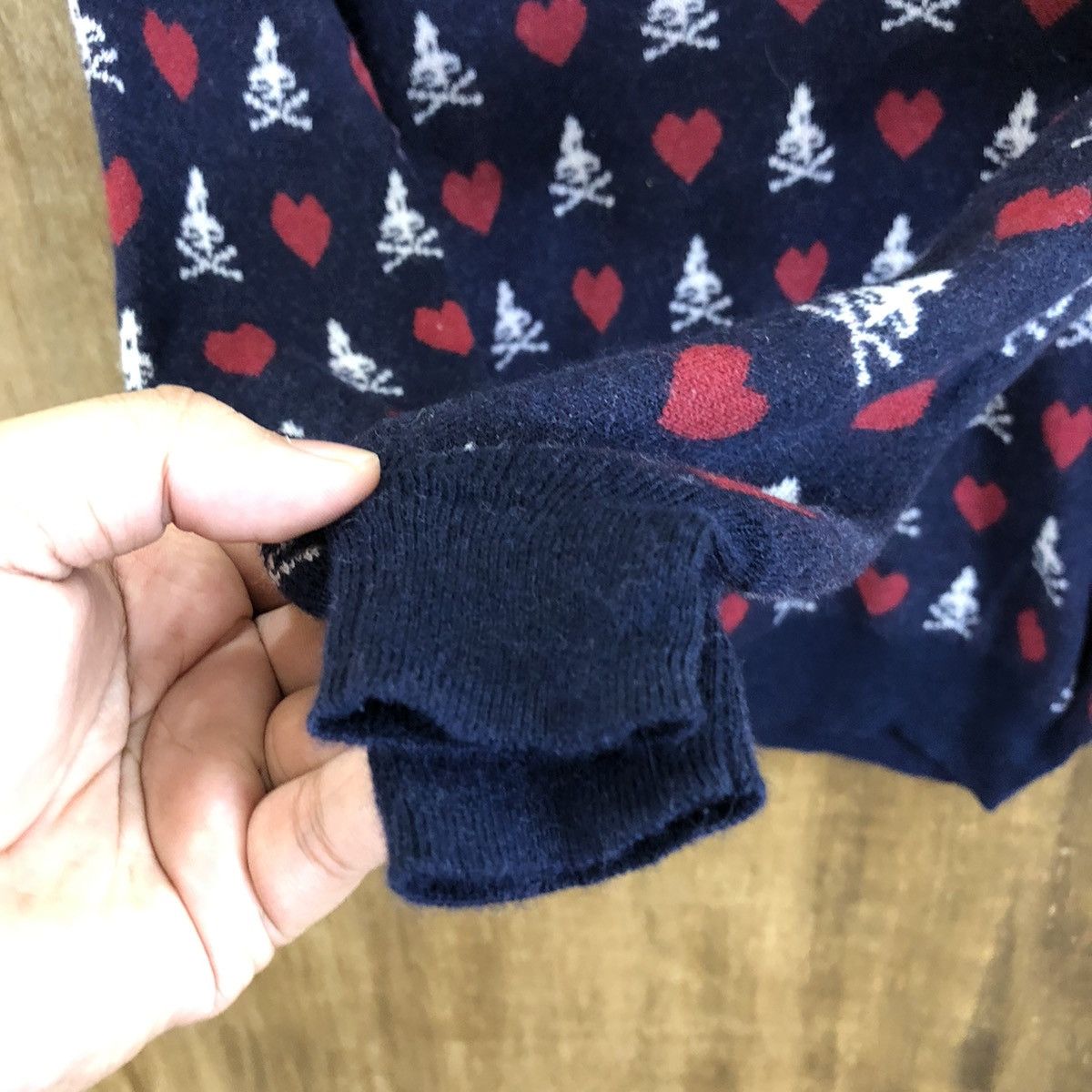 Hysteric Glamour Hysteric Glamour Skull Dark Blue Knitwear #124 Size US XS / EU 42 / 0 - 5 Thumbnail