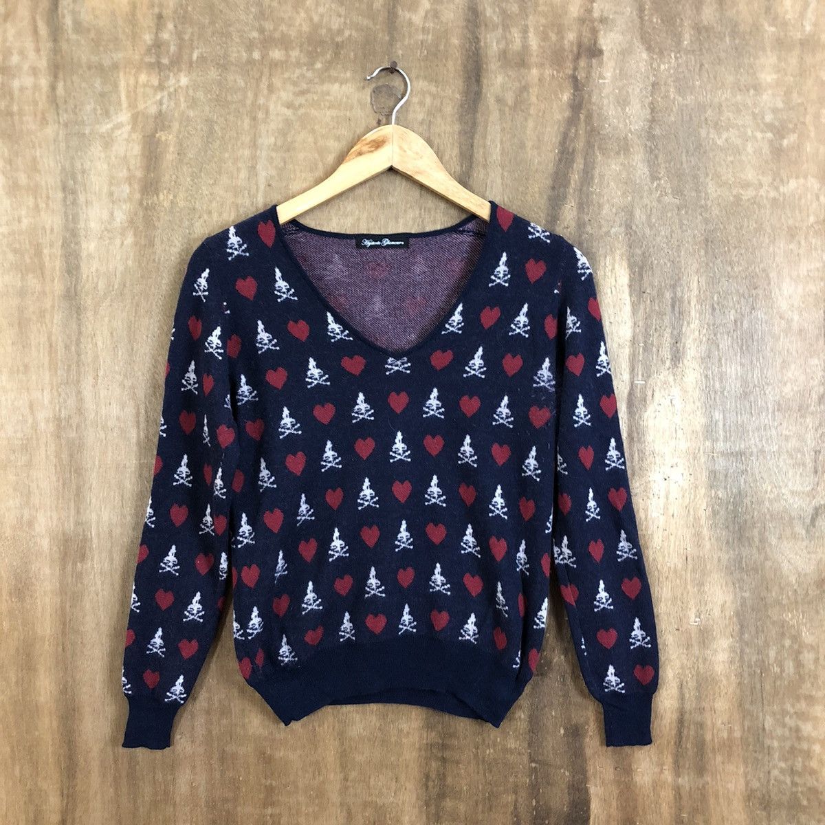 Hysteric Glamour Hysteric Glamour Skull Dark Blue Knitwear #124 Size US XS / EU 42 / 0 - 1 Thumbnail