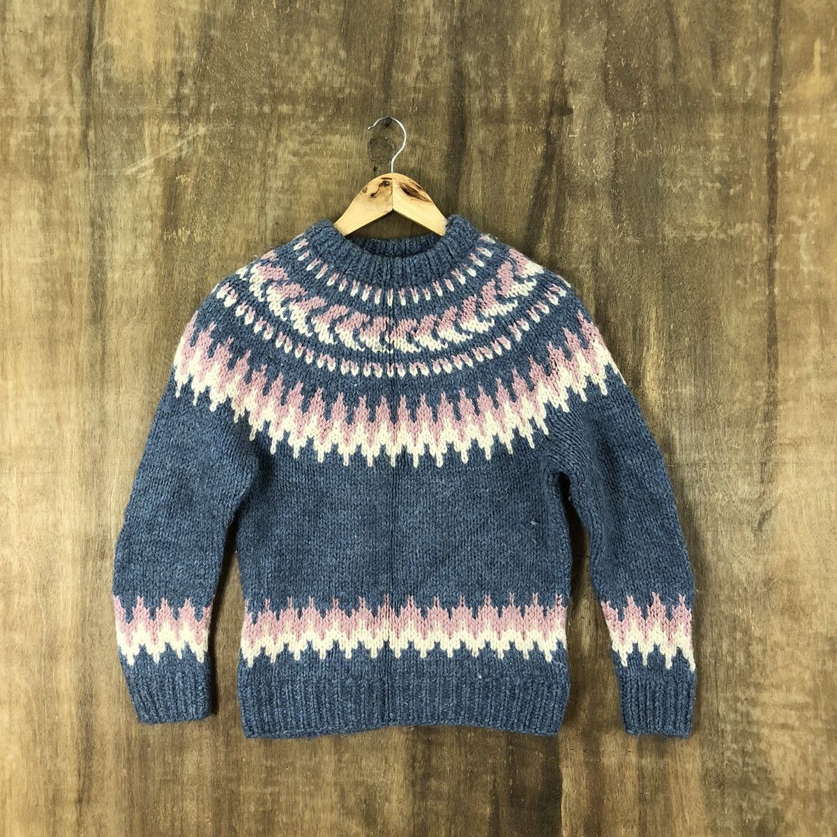 Aran Isles Knitwear Japanese Brand Navajo Handmade Knitwear #010 Size US M / EU 48-50 / 2 - 1 Thumbnail