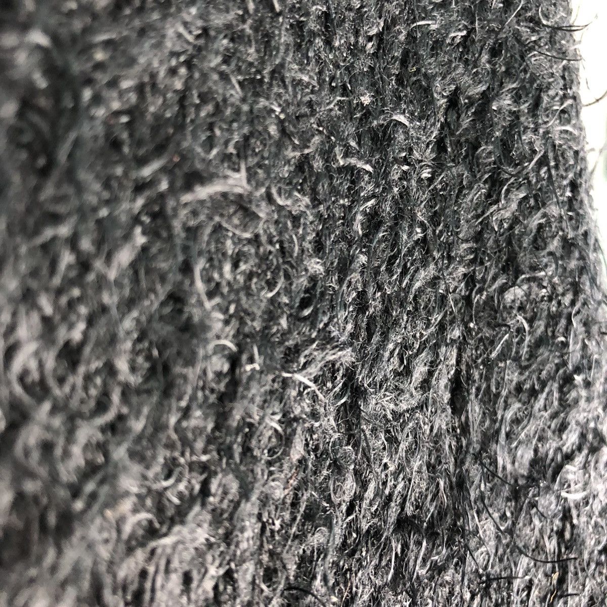 Homespun Knitwear × Japanese Brand Japan GU Flower Black Mohair Baggy Knitwear Size US L / EU 52-54 / 3 - 8 Thumbnail