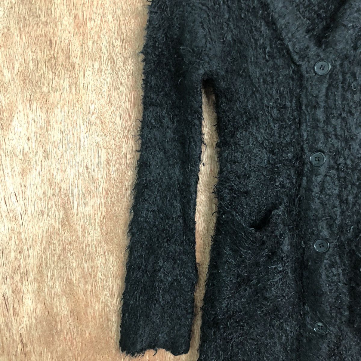 Aran Isles Knitwear × Homespun Knitwear Japan Black Mohair long cardigan Knitwear Size US M / EU 48-50 / 2 - 9 Thumbnail