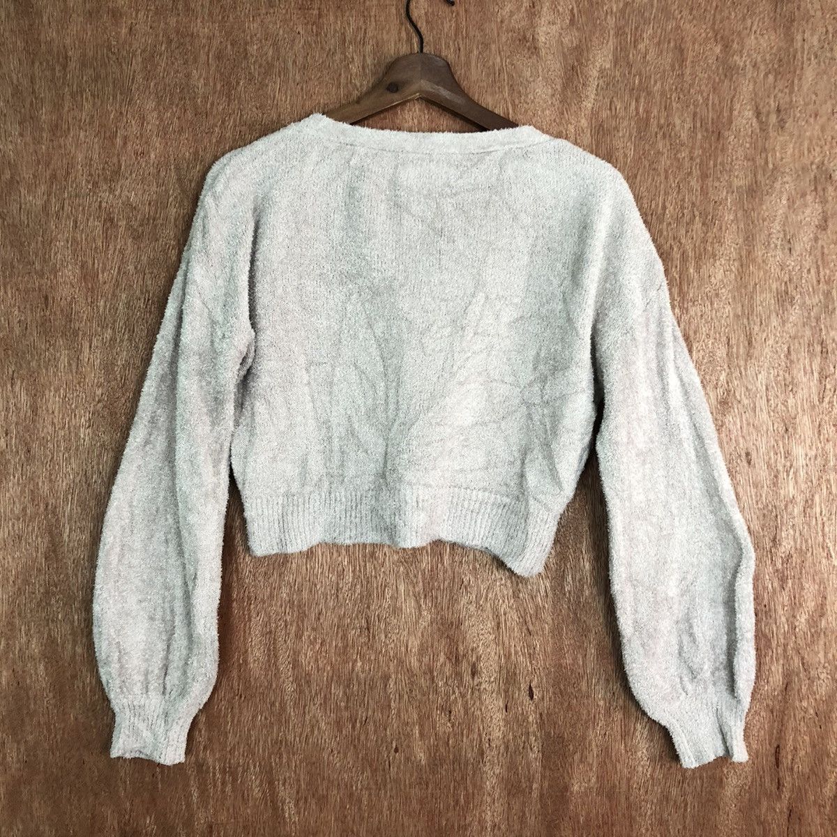 Japanese Brand VINTAGE Dazzlin Grey Mohair Cardigan Knitwear Size US M / EU 48-50 / 2 - 8 Thumbnail