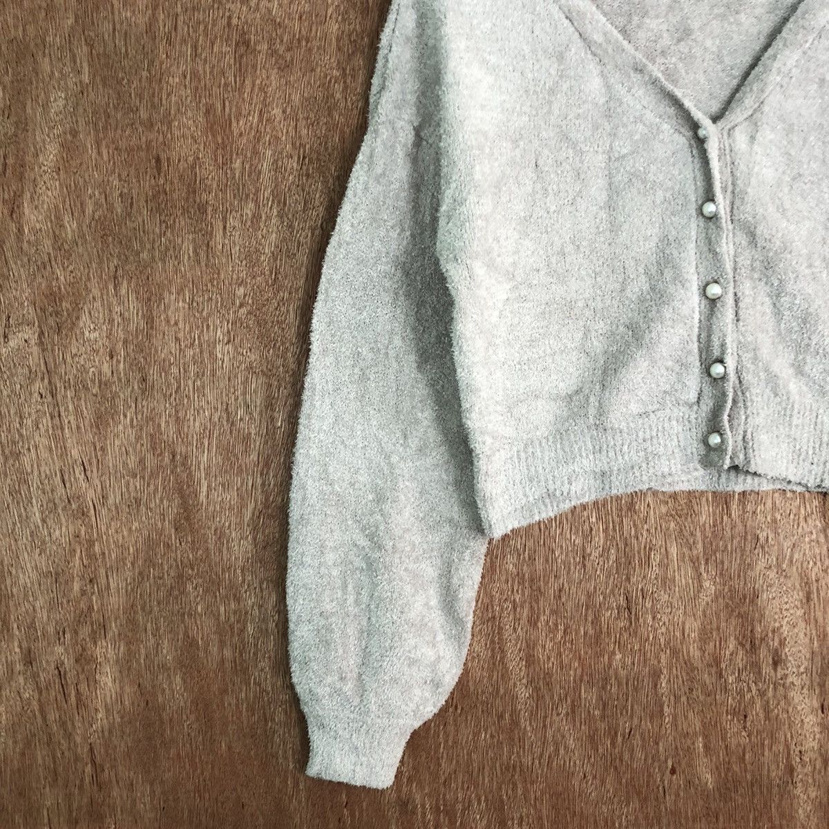 Japanese Brand VINTAGE Dazzlin Grey Mohair Cardigan Knitwear Size US M / EU 48-50 / 2 - 6 Thumbnail