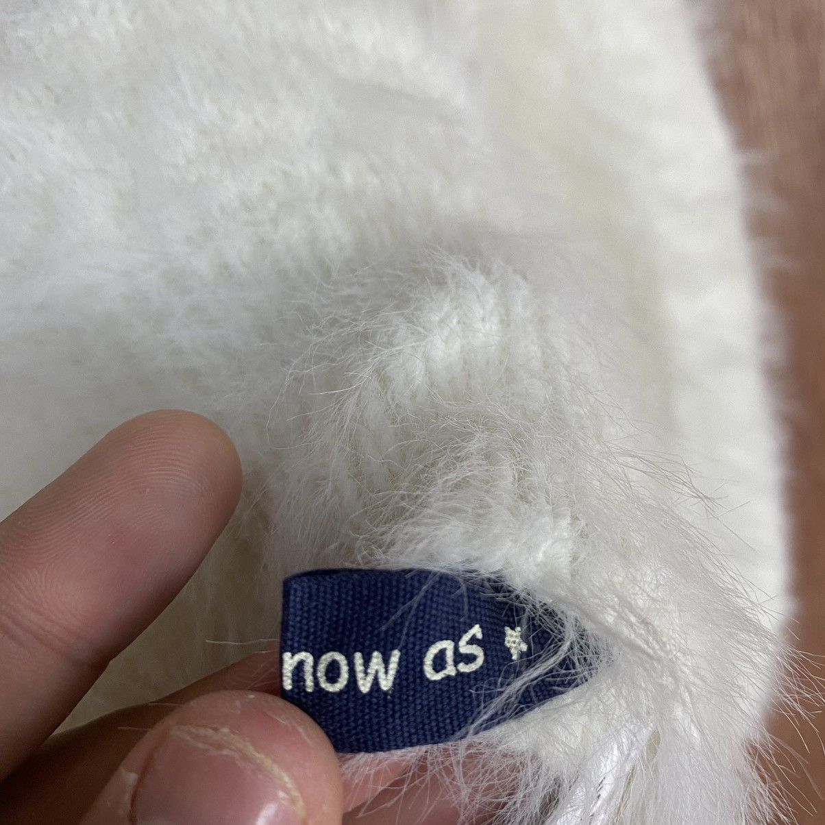 Homespun Knitwear × Japanese Brand Japan White Mohair Knitwear #0394 Size US M / EU 48-50 / 2 - 15 Thumbnail