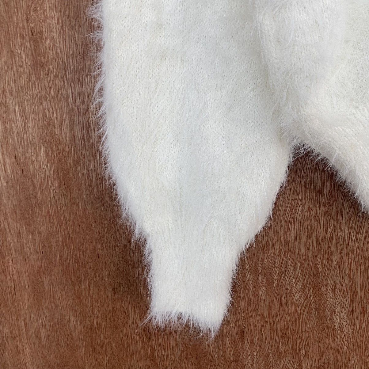 Homespun Knitwear × Japanese Brand Japan White Mohair Knitwear #0394 Size US M / EU 48-50 / 2 - 6 Thumbnail