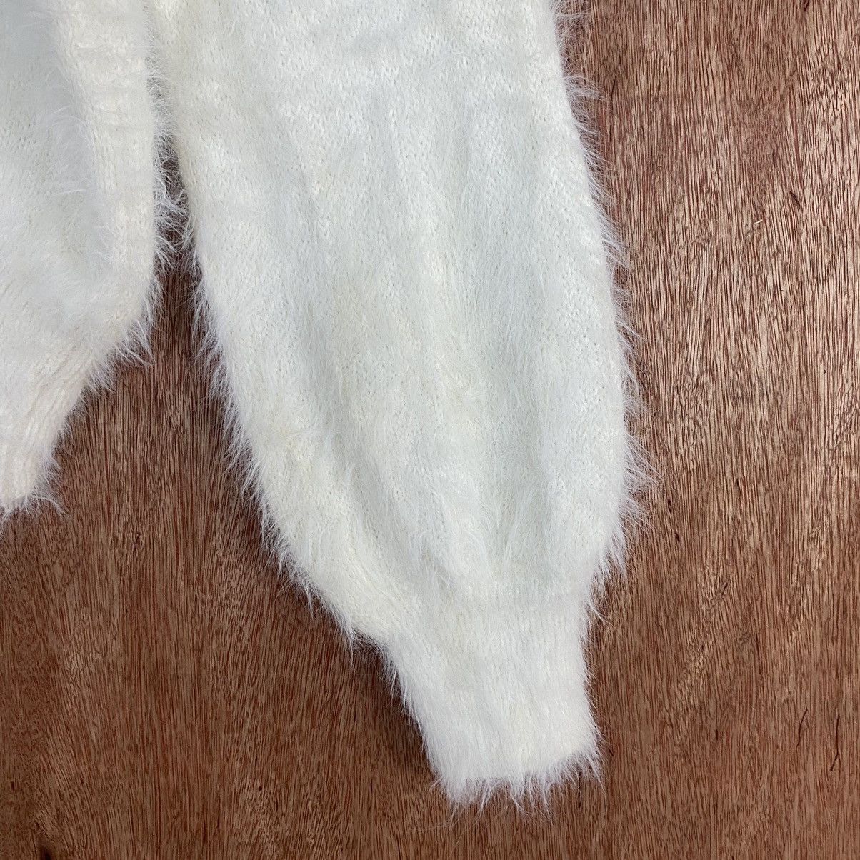 Homespun Knitwear × Japanese Brand Japan White Mohair Knitwear #0394 Size US M / EU 48-50 / 2 - 4 Thumbnail