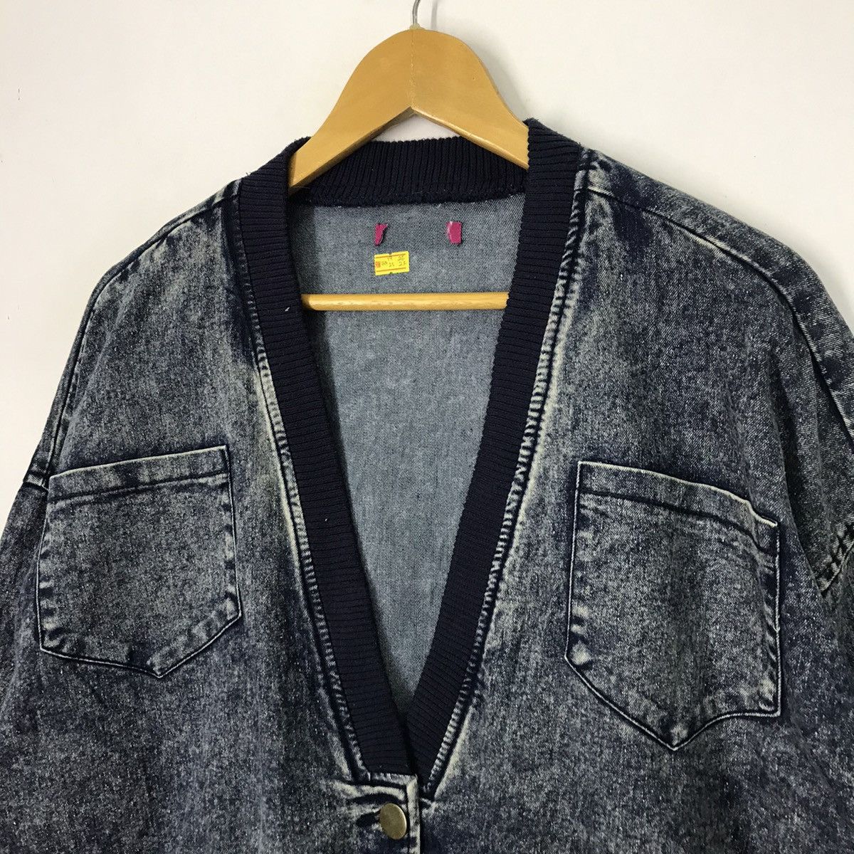 Japanese Brand Denim Cardigan denim style Size US L / EU 52-54 / 3 - 3 Thumbnail
