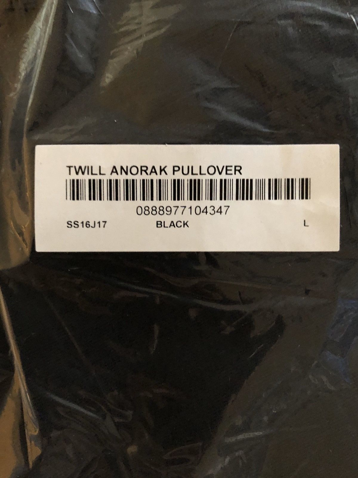 Supreme Supreme twill anorak black L NEW Size US L / EU 52-54 / 3 - 6 Thumbnail