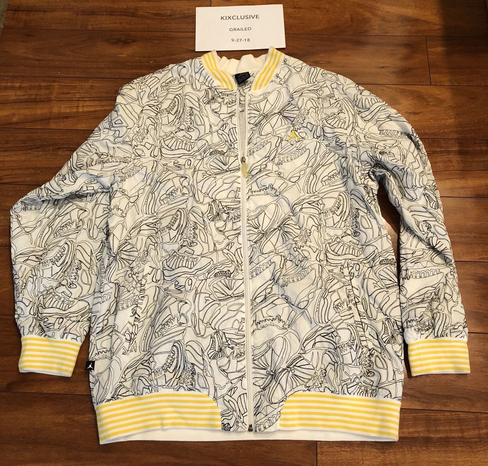 Jordan Brand AJ4 Lightning And Thunder Pack Jacket 2006 Size US XL / EU 56 / 4 - 1 Thumbnail