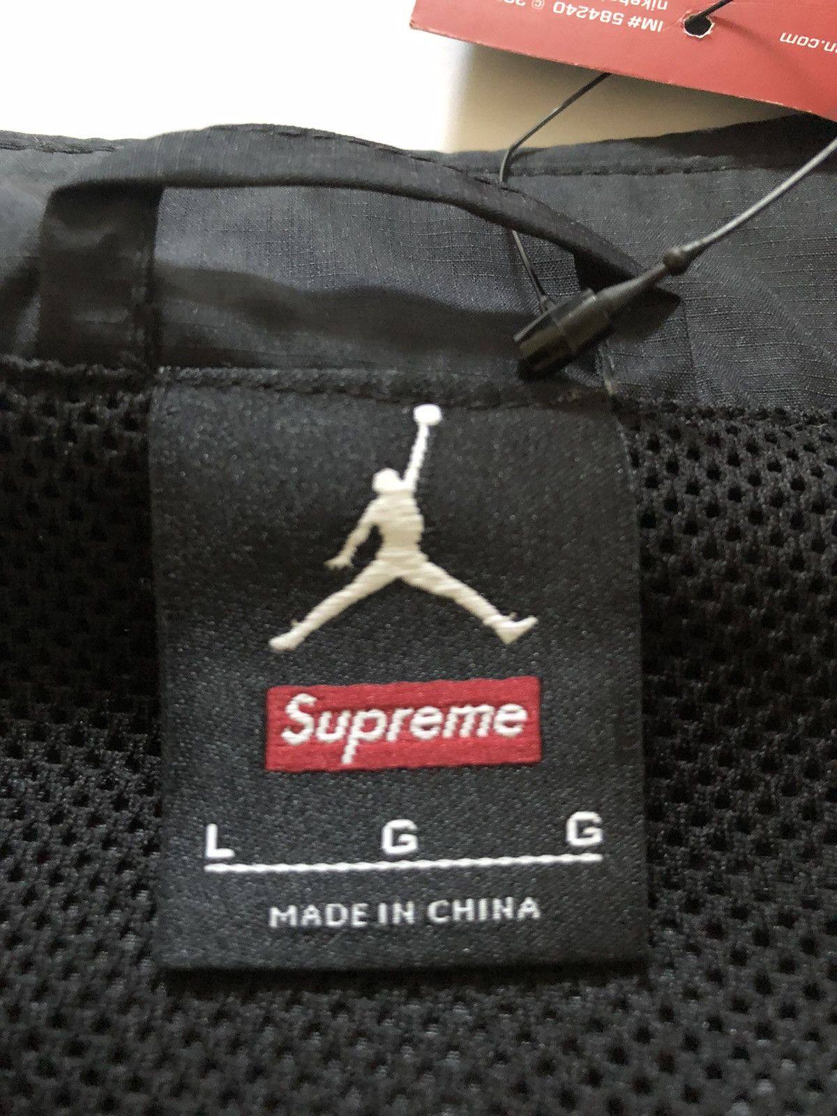 Jordan Brand × Supreme Supreme Jordan Coaches Jacket Black L NEW Size US L / EU 52-54 / 3 - 4 Thumbnail