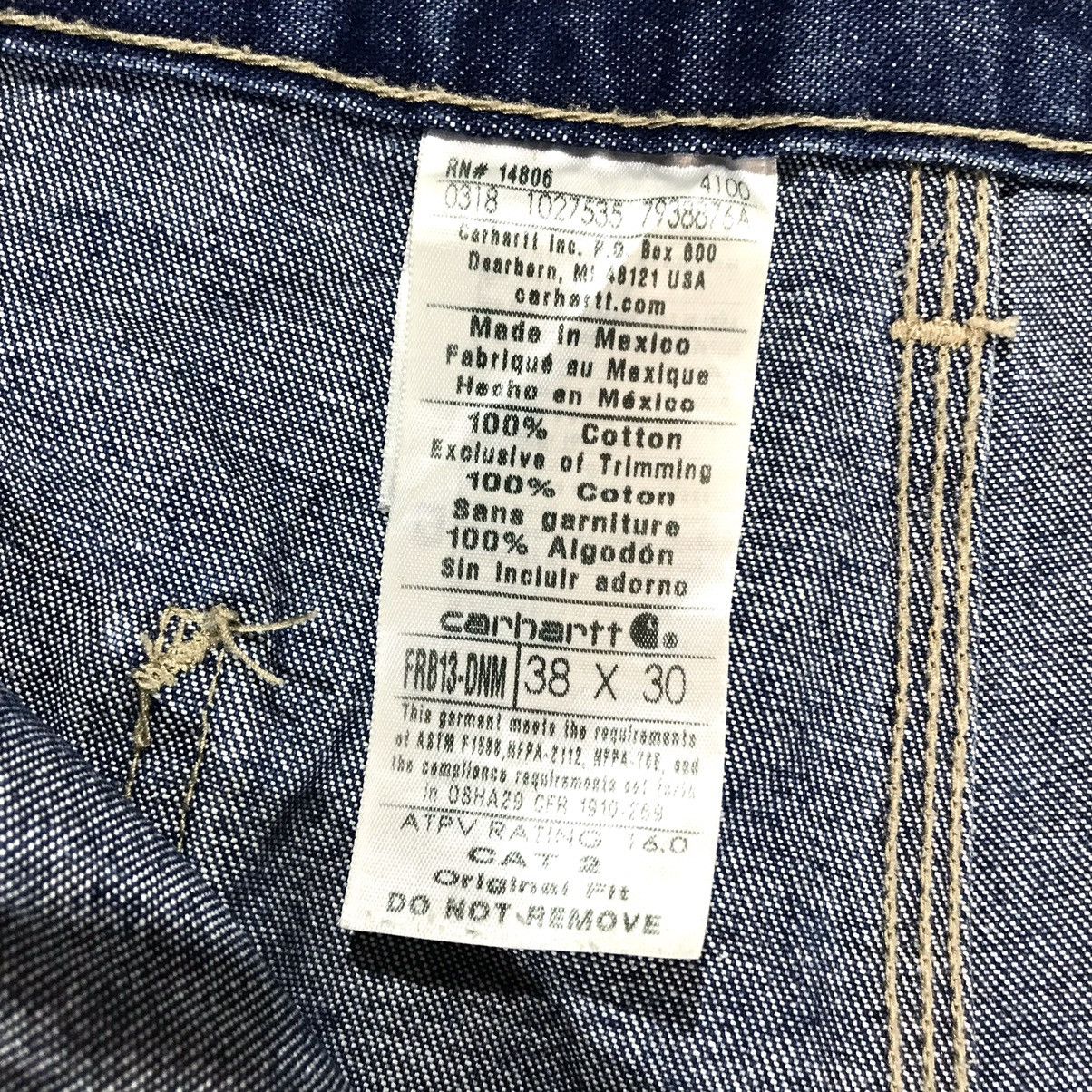 Carhartt × Vintage Vintage Carhartt FR Cat2 Denim Pants Size 38 X 30 Size US 38 / EU 54 - 12 Thumbnail