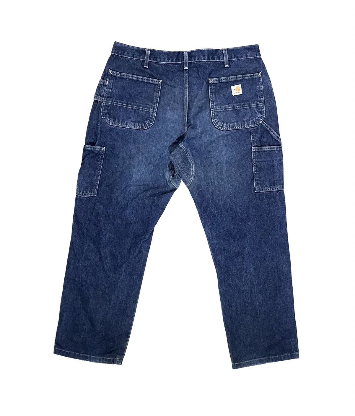 Carhartt × Vintage Vintage Carhartt FR Cat2 Denim Pants Size 38 X 30 Size US 38 / EU 54 - 2 Thumbnail