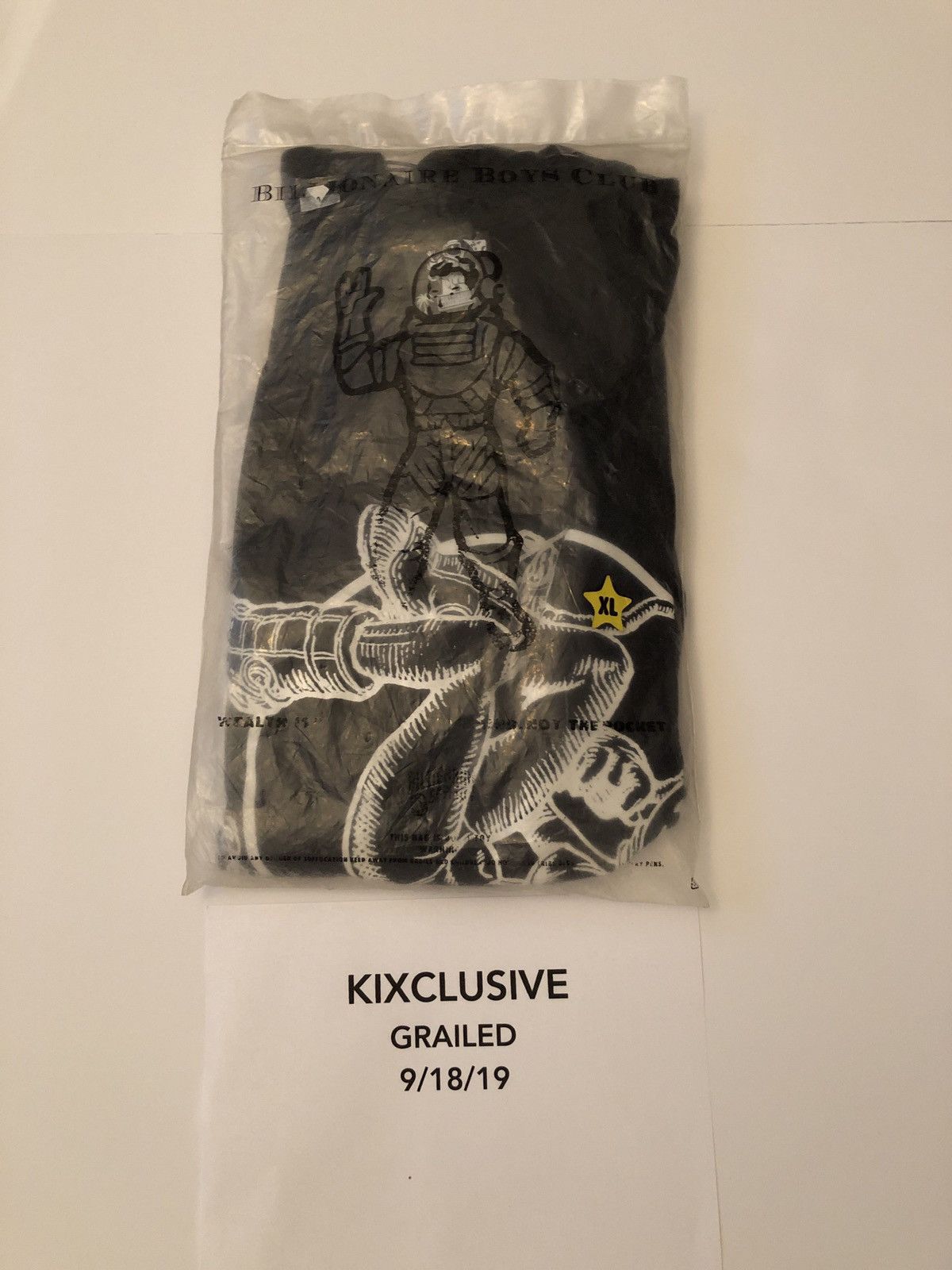 Billionaire Boys Club BBC Ice cream rockin jelly bean rocket girl tee black XL NEW Size US XL / EU 56 / 4 - 6 Thumbnail
