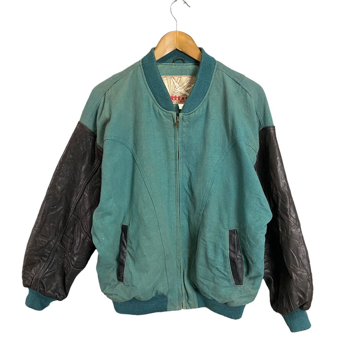 Boycott Boycott vintage 80s sleeve leather bomber jacket Size US L / EU 52-54 / 3 - 2 Thumbnail