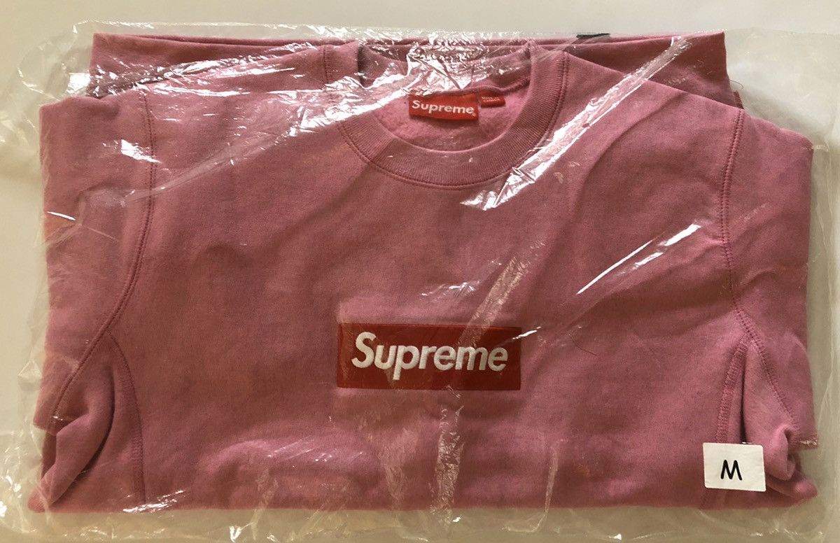 Pink Supreme Box Logo Crewneck Fw15 Supreme Box Logo Bogo Crewneck