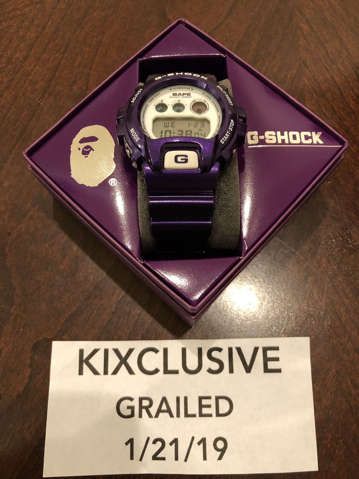 Pre-owned Bape X G Shock Bape × Casio G-shock In Purple | ModeSens