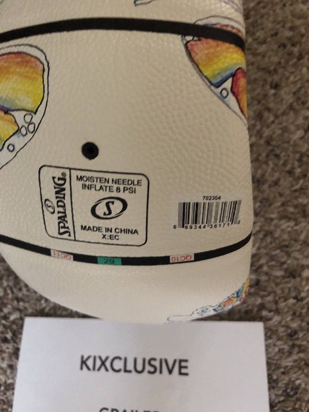 Supreme Gonz Butterfly Spaulding Basketball White Size ONE SIZE - 3 Thumbnail