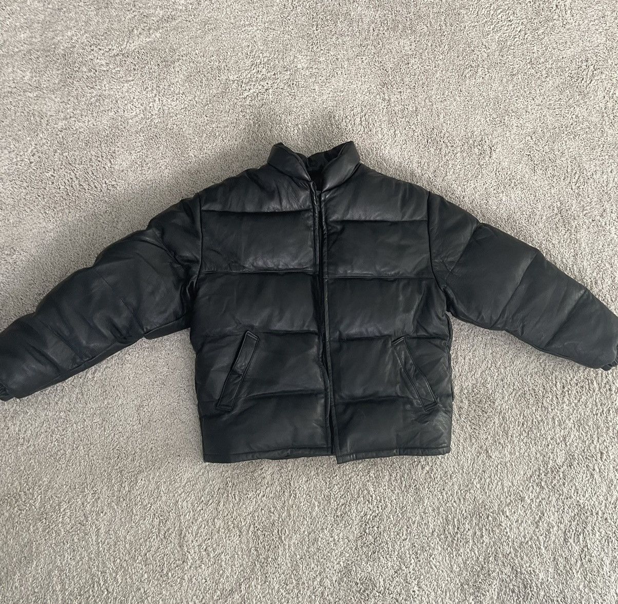 Schott Schott NYC leather puffer jacket black Size US L / EU 52-54 / 3 - 1 Thumbnail