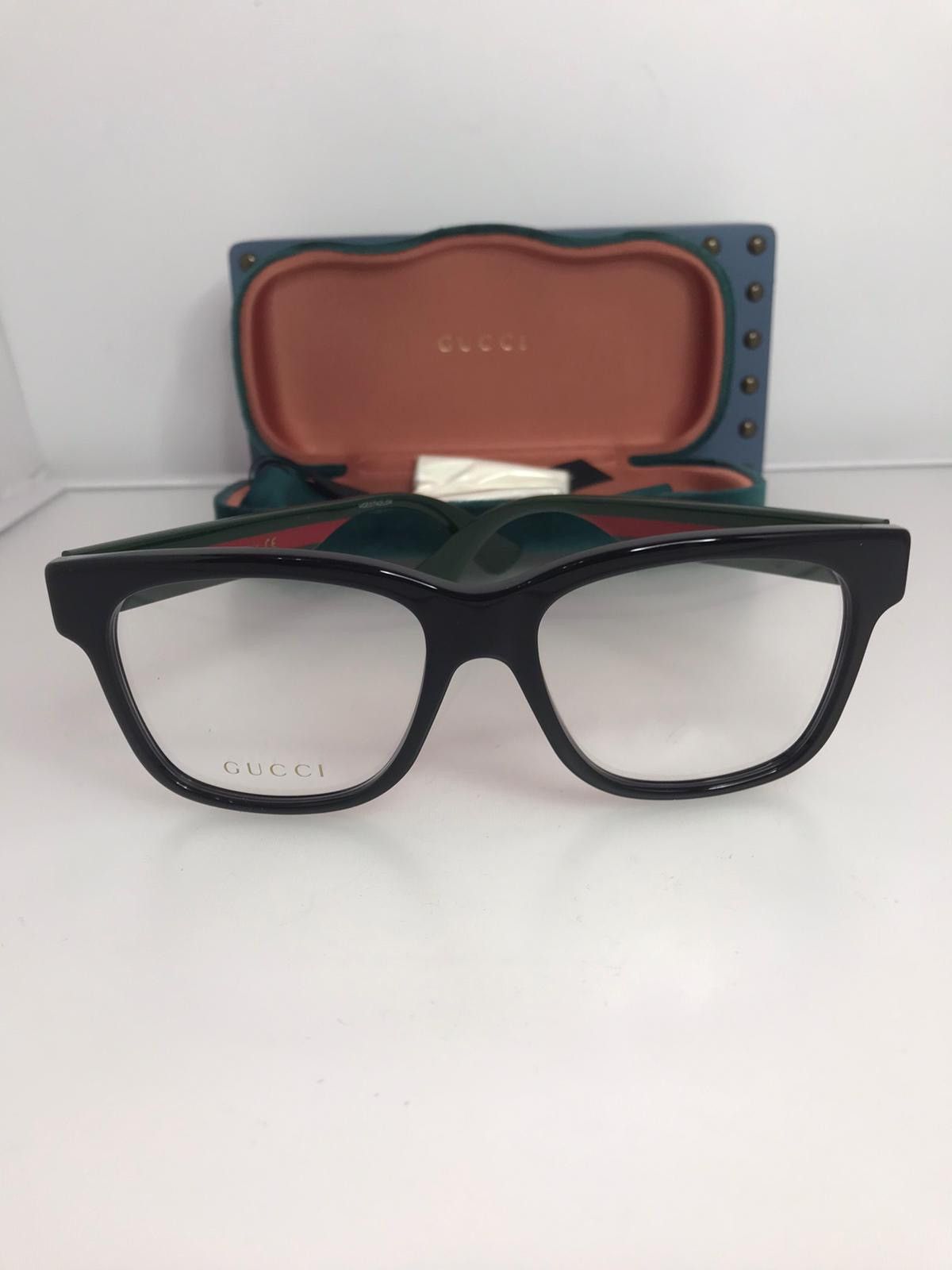 New - Gucci GG0958O 004 Eyeglasses Black Rectangle Unisex
