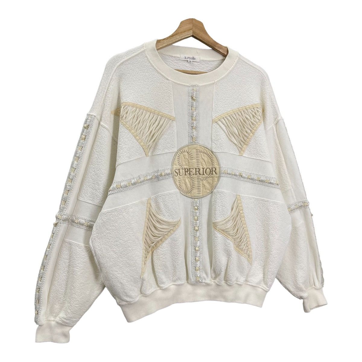 Japanese Brand RARE💥90’s Superior Designer Crewneck Sweatshirt Size M Size US M / EU 48-50 / 2 - 2 Thumbnail
