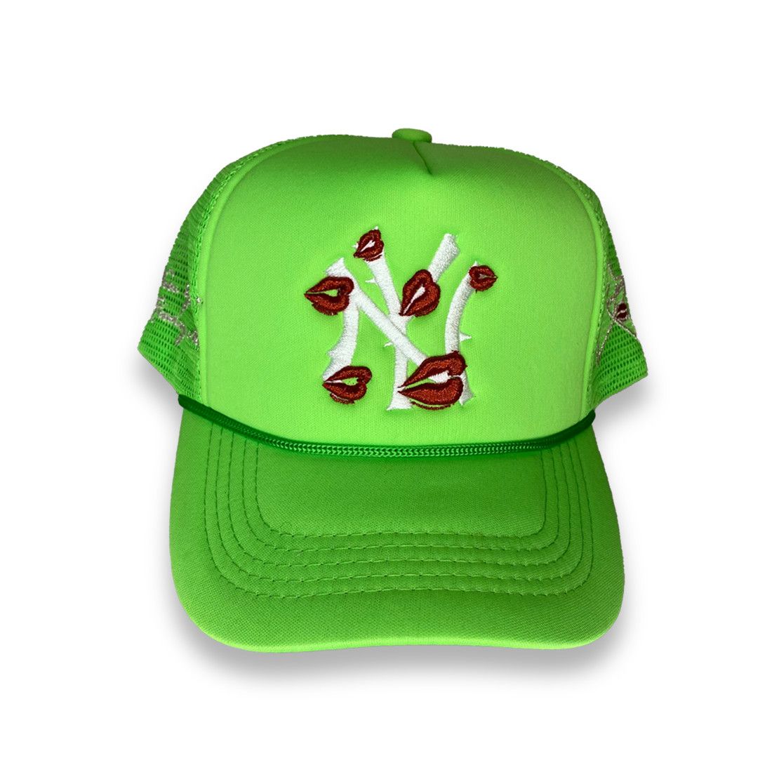 Discontinued Slime Green NY Trucker Hat