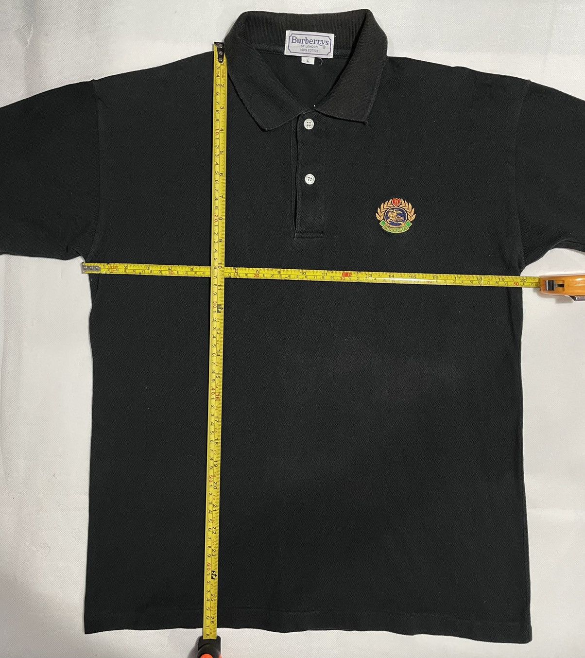 Burberry × Burberry Prorsum × Vintage Vintage Burberrys polo shirt Embroidery logo knight 90s rar Size US L / EU 52-54 / 3 - 6 Thumbnail