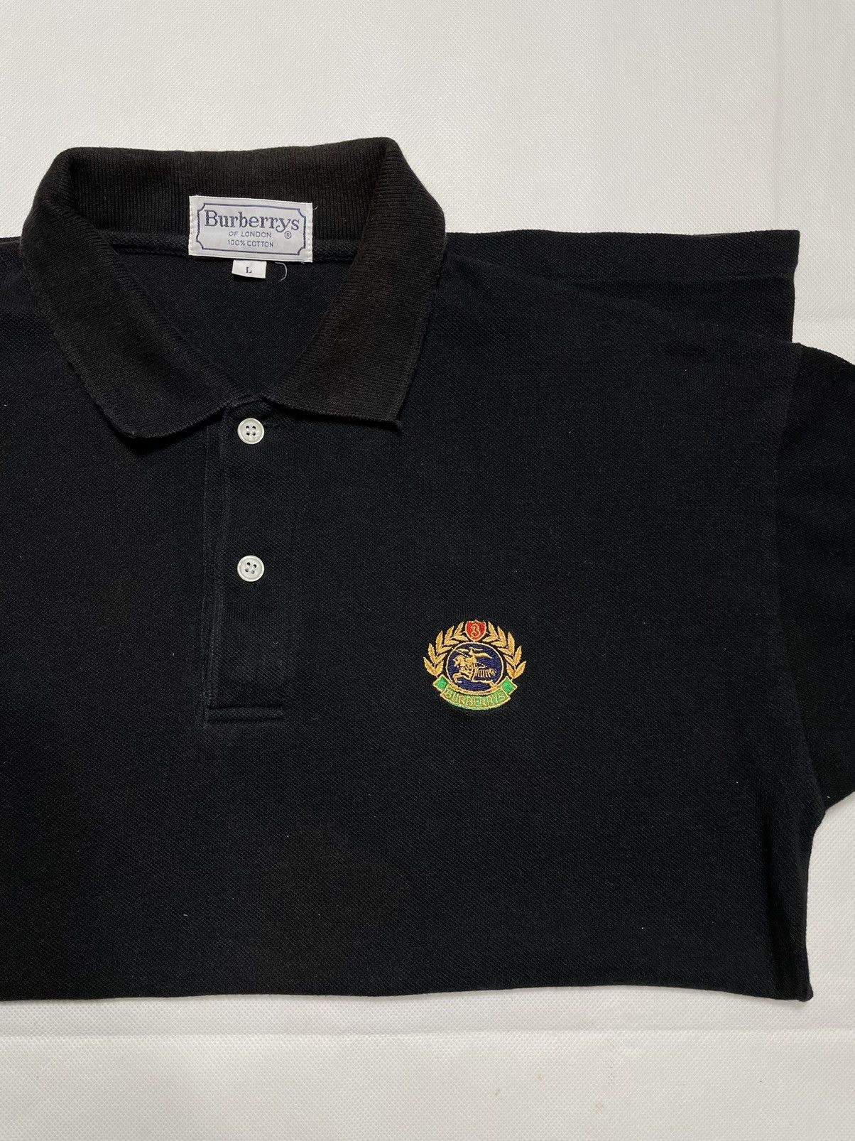 Burberry × Burberry Prorsum × Vintage Vintage Burberrys polo shirt Embroidery logo knight 90s rar Size US L / EU 52-54 / 3 - 4 Thumbnail