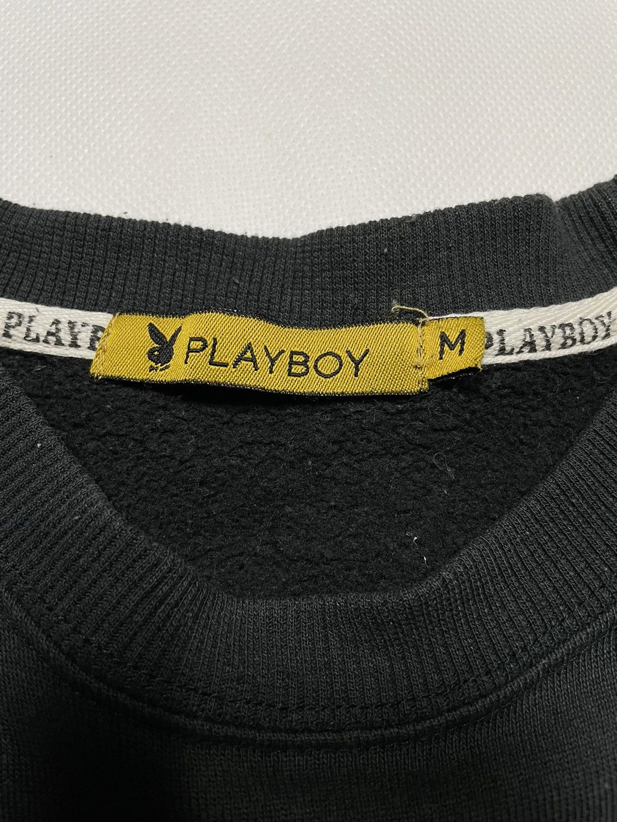 Playboy × Vintage Vintage playboy Sweatshirt 90s jumper big logo sleeve Size US M / EU 48-50 / 2 - 6 Thumbnail