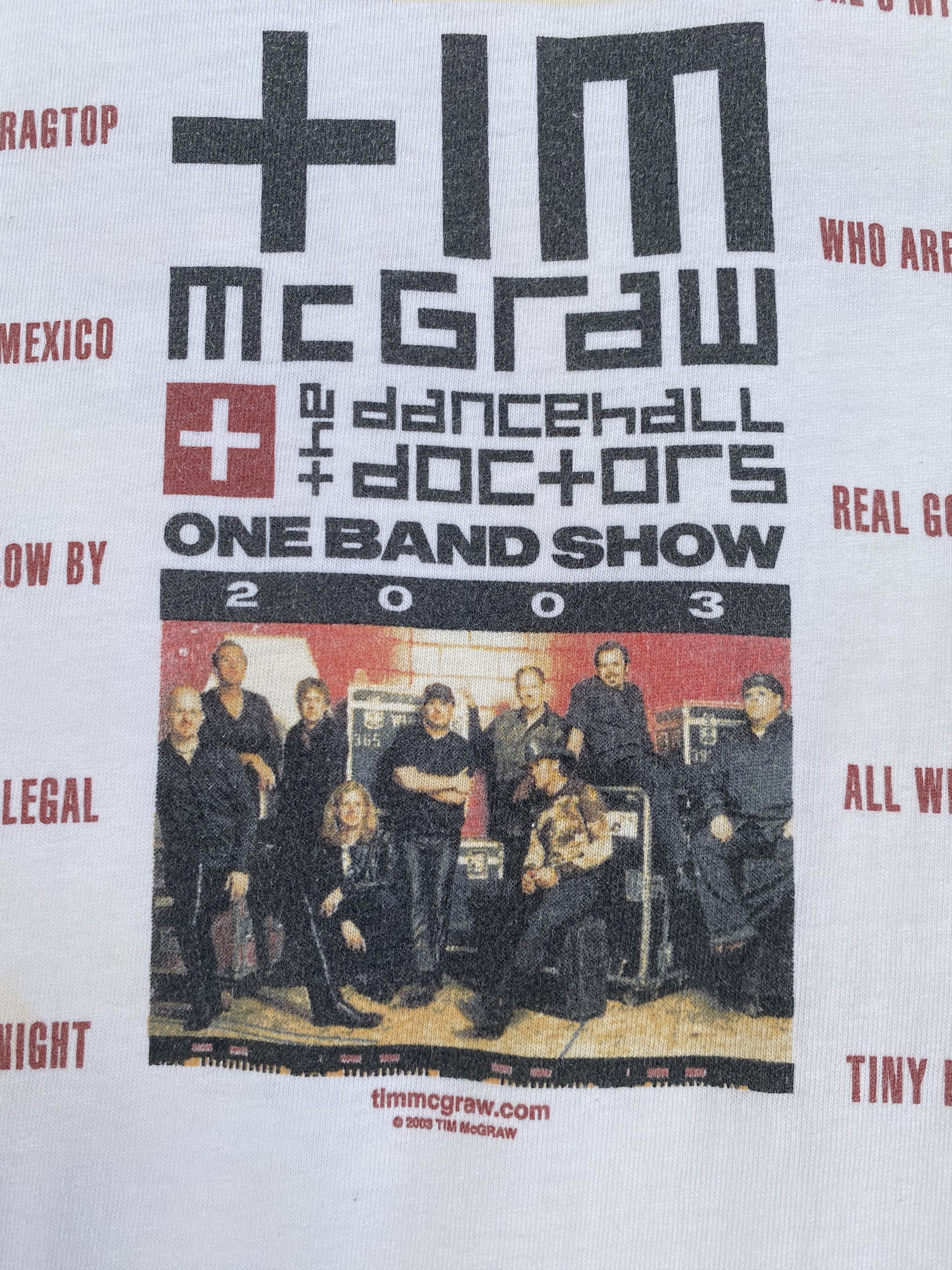 Band Tees × Vintage VINTAGE TIM MCGRAW country solo singer tour 2003 tee shirt Size US M / EU 48-50 / 2 - 4 Thumbnail