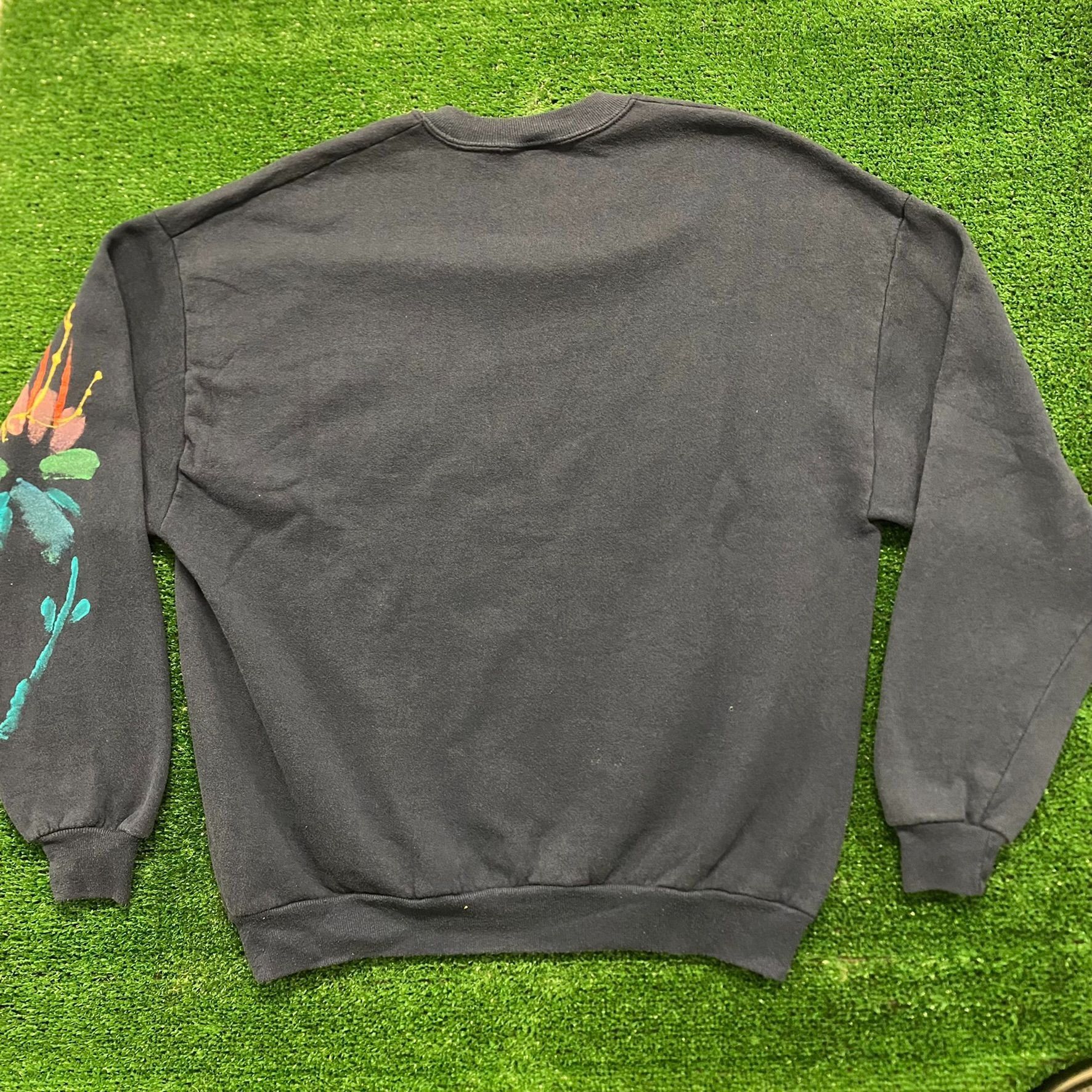 Jerzees Floral Flowers Vintage 90s Nature Crewneck Sweatshirt Size US XL / EU 56 / 4 - 4 Thumbnail