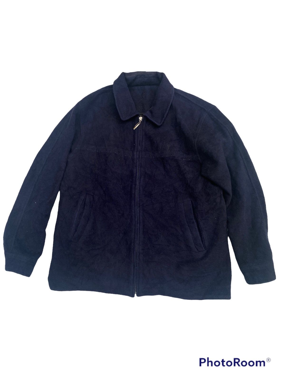 VINTAGE YSL WOOL HARRINGTON JACKET BOMBER