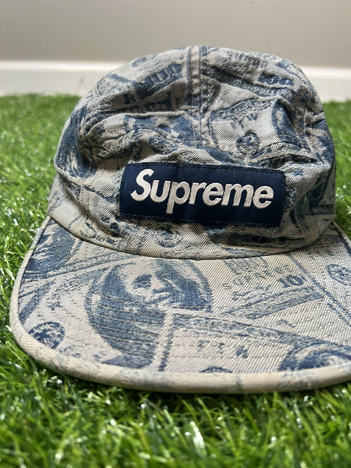 Supreme Supreme 100 dollar bill camp cap | Grailed